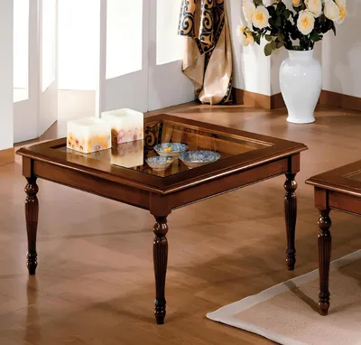 Produktbild von Couchtisch Holz Beistelltisch Kaffeetisch Designer Tisch Wohnzimmertisch Tische