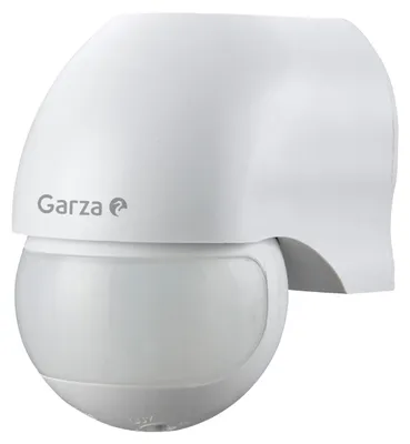 Productafbeelding van Garza - Bewegingsmelder met infraroodtechnologie voor wandmontage, detectiehoek 180°, IP44
