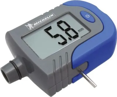 Obrázok produktu pre Tlakomer pneumatík s meradlom hĺbky dezénu MICHELIN, 0,35 až 7 bar, presnosť 0,05 bar, digitálny displej, modrý