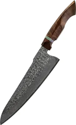 Obrázek produktu pro Damaškový kuchyňský nůž YU-37467 - Chef/Hnědá KP37467