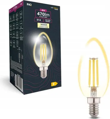 Obrázok produktu pre Žiarovka LED C37 E14 4W 3000K