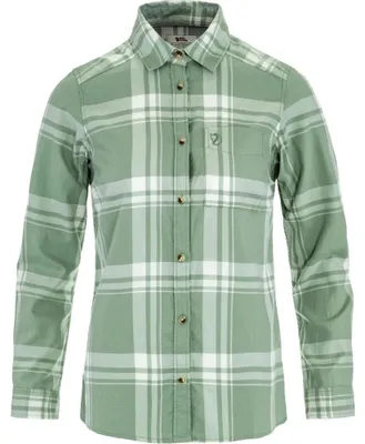 Produktbild von Fjällräven Övik Lite Flannel Shirt W Misty Green/Eggshell S