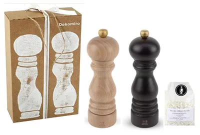 Produktbild von Peugeot Pfeffermühle Paris 18 cm schoko + natur Dekomiro Set