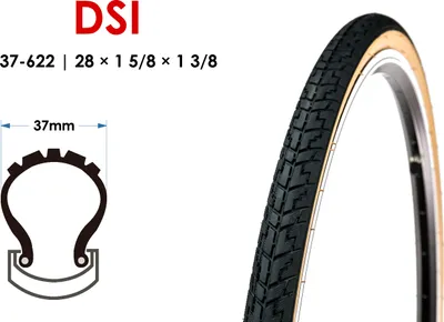 Produktbild von 28 Zoll Fahrrad Reifen 37-622 City Bike 28x1 5/8x 1 3/8 braun