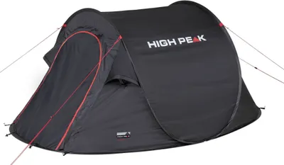 Produktbild von High Peak Vision 3, Camping, Festrahmen, Tunnelzelt, 3 Person(en), 2,26 kg, Schwarz