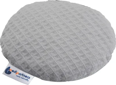 Obrázok produktu pre Vankúšik s čerešňovou kôstkou, tepelný vankúšik, semienkový vankúšik pre bábätká 180g okrúhly 15cm sivý