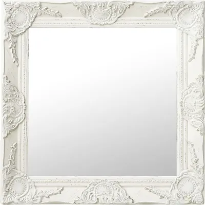 Produktbild von Vidaxl Wandspiegel Barockstil 50x50 cm Weiß