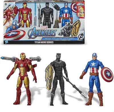 Zdjęcie produktu dla Hasbro Marvel Titan Hero Avengers Zestaw 3 Figurek