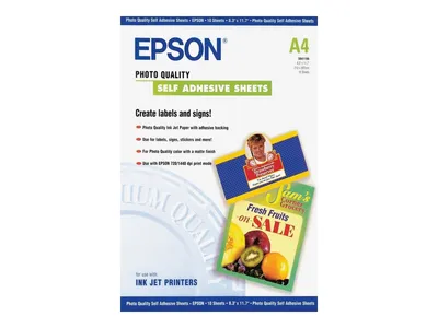Produktbild von Epson Photo Quality Inkjet Paper A4,10 Bl,167 g selbstk. S 041106