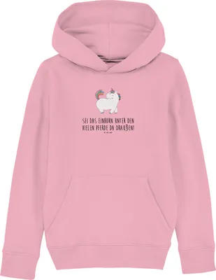 Produktbild von Mr. & Mrs. Panda Kinderpullover Einhorn Stolzieren 7-8 Jahre (122/128) - Baumwolle Pink - Geschenk, Pullover, Sweater, Freundin, Kapuzenpullover, Unicorn, Pferd, Pulli