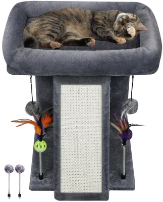 Produktbild von TWDEPART Kratzbaum Turm mit Katzenkratzbaum für Indoor Katzen, Aktivitätszentrum