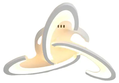 Zdjęcie produktu dla Ściemnalna lampa sufitowa LED, 3 źródła światła, regulowana jasność, BIAŁA