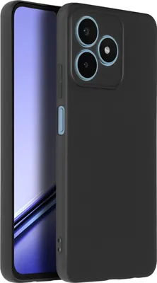 Produktbild von Avizar, Soft Touch Hülle Silikon Realme Note 50, matte Rückseite, Schwarz