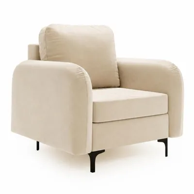 Produktbild von ANMIL Sessel VENTO in Beige Stoff Magig Velvet 92 x 96 x 94 cm Moderner Polstersessel mit hohem Sitzkomfort