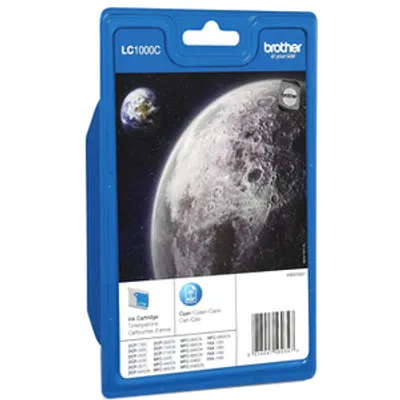 Produktbild von Brother LC1000C - Cyan - original - Tintenpatrone - für Brother DCP-350, 353, 357, 560, 750, 770, MFC-3360, 465, 5460, 5860, 660, 680, 845, 885