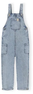 Minoti Jeanslatzhose Hellblau für Mädchen, Vorderansicht