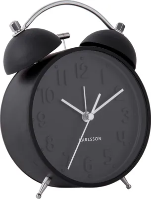 Produktbild von Karlsson - Wecker Iconic - Schwarz - Ø11cm
