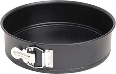 Image de Moule à charnière pour friteuse à air chaud XL XXL noir Air Fryer Ø 18 cm x 7 cm acier revêtu - parfait pour les gâteaux - moule à pâtisserie avec revêtement antiadhésif