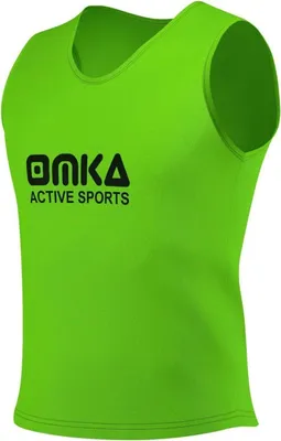 Produktbild von 12 Stück OMKA Fußball Leibchen Trainingsleibchen Markierungshemd Fußballleibchen, Farbe:Grün, Bibs:Junior (M)