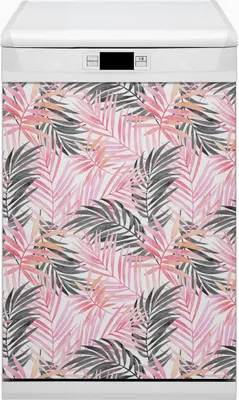 Produktbild von Küche Magnet für Spülmaschine  Abwaschbar 45x80 cm Geschirrspüle  - Blattpalme