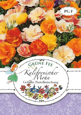 Produktbild von Kalifornischer Mohn Gefüllte Pastellmischung | Mohnsamen von Grüne Fee
