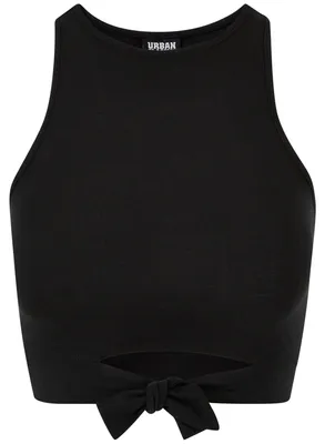 Obrázok produktu pre Urban Classics - Krátke tričko s výstrihom pre dámy TN1052 (XS) (čierne)