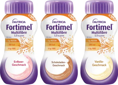 Image de Nutricia Fortimel Multifibre 1,5 kcal - 8 x 4 x 200 ml Carton mixte