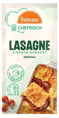 Zdjęcie produktu dla Ostmann Przyprawa do lasagne szefa kuchni intensywnie pikantna 20g