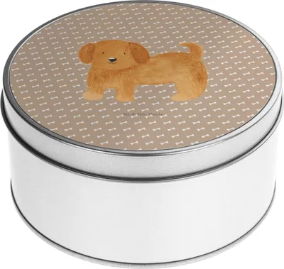 Produktbild von Mr. & Mrs. Panda Kaffeedose Hund Flauschig - Hundeglück - Geschenk, Erinnerungsbox, Keksdose, Niedlich, Teedose, Vorratsdosen, Hundeliebe, keksdosen, Hunde, Vorratsdose