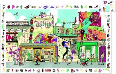 Produktbild von Beobachtungspuzzle Street Art, Djeco