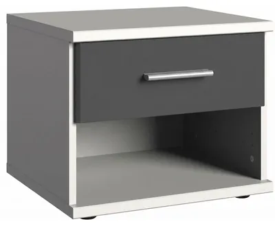 Produktbild von Nachtkonsole Joker Nachtschrank 46x40x38cm weiß graphit