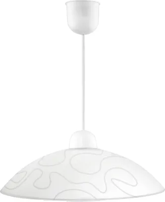 Immagine prodotto di Lampada a sospensione MALIBU bianca 1xE27x60W in vetro, dimensioni: 70x40x40 cm, IP20, Candellux