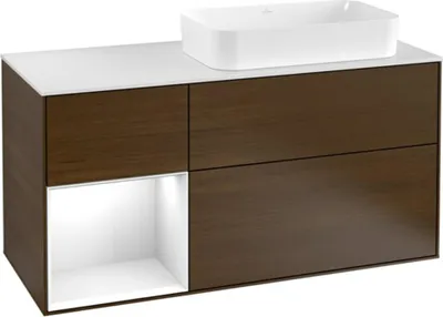 Produktbild von Villeroy & Boch V&B Waschtischunterschrank FINION 1200x603x501 Abdpl wh Reg gls wh/Wln Ve