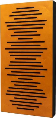 Productafbeelding van Akoestisch Paneel - Geluidsisolatie Wandpaneel - Ruimte Akoestiek Verbeteren - Absorptie en Diffusie - 100x50x7cm - Kersenhout