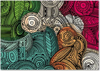 Produktbild von Tulup® Glas-Bild - 100 x 70 - Wandbild aus Glas - Wandkunst - Wandbild hinter gehärtetem Sicherheitsglas - Kunst: modern & klassisch - Abstrakte Federn - Mehrfarbig