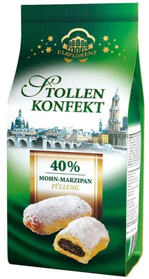Produktbild von Elbflorenz Stollenkonfekt Mohn-Marzipan 350g