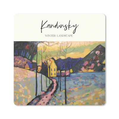 Produktbild von MuchoWow® Mauspad Mousepad Kunst - Winterlandschaft - Kandinsky 20x20 cm - Mousepads - Maus Mat - Pad - Mausunterlage - Desk Mat - Bureauartikeln