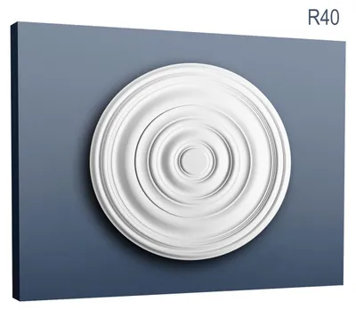 Produktbild von Orac Decor R40 LUXXUS Stuck Deckenrosette Lampen-Schirm-Rosette Ring-Einrichtungs 74 cm