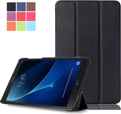 Image de Samsung Galaxy Tab A6 Housse 10.1 pouces noir Cuir synthétique Housse Smart Cover