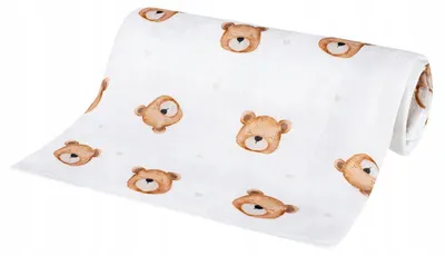 Produktbild von Bambus Windel 75x75 cm Bären / Bocioland