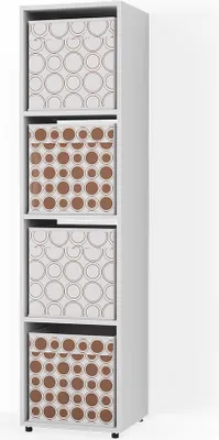 Obrázek produktu pro Vicco Dělicí stěna Ludus, 142.5 x 36.2 cm se 2 skládacími boxy opt.1, Bílá