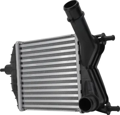Obrázok produktu pre Chladič preplňovaného vzduchu, chladičové rebrá spájkované, hliník 192 x 203 mm HELLA pre napr. LANCIA YPSILON