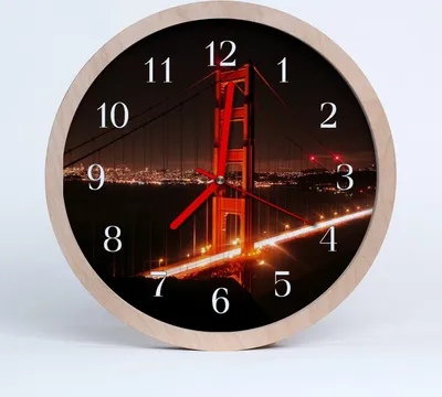 Produktbild von Holzuhr 20fi cm wanduhr - Bridge-Architektur