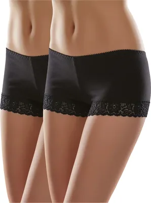 Produktbild von Merry Style Damen Boxershorts MSGAB55 (Schwarz (2Pack), 38 (Herstellergröße: M))