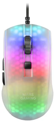 Zdjęcie produktu dla Ratón Gaming Mars Gaming MMRW/ Hasta 12800 DPI/ Blanco