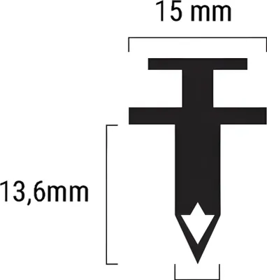 Produktbild von Plastikniete RMS Niete für Suzuki, 09409-06328