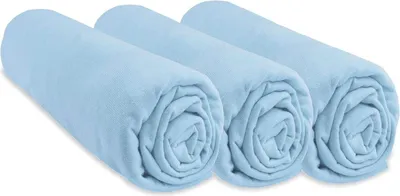 Produktbild von 3 Spannbetttücher Baumwolle für Babybett 50 x 100 – 6 Farben Erhältlich
