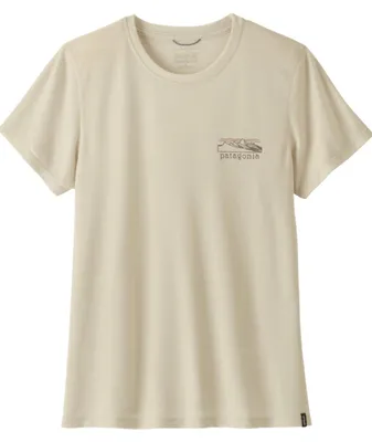 Produktbild von Patagonia Damen Cap Cool Trail Shirt Stratapeaks Dyno White : S Größe: S