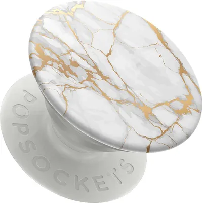 Produktbild von PopSockets PG Gold Lutz Marble, Griffigkeit, Weiß, Gold, Jede Marke, Steinmuster