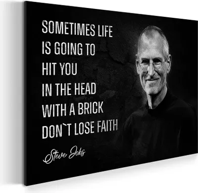 Produktbild von Zitat Motivation Erfolg Wandbild Leinwandbild Kunst XXL Deko: 90x60x4cm